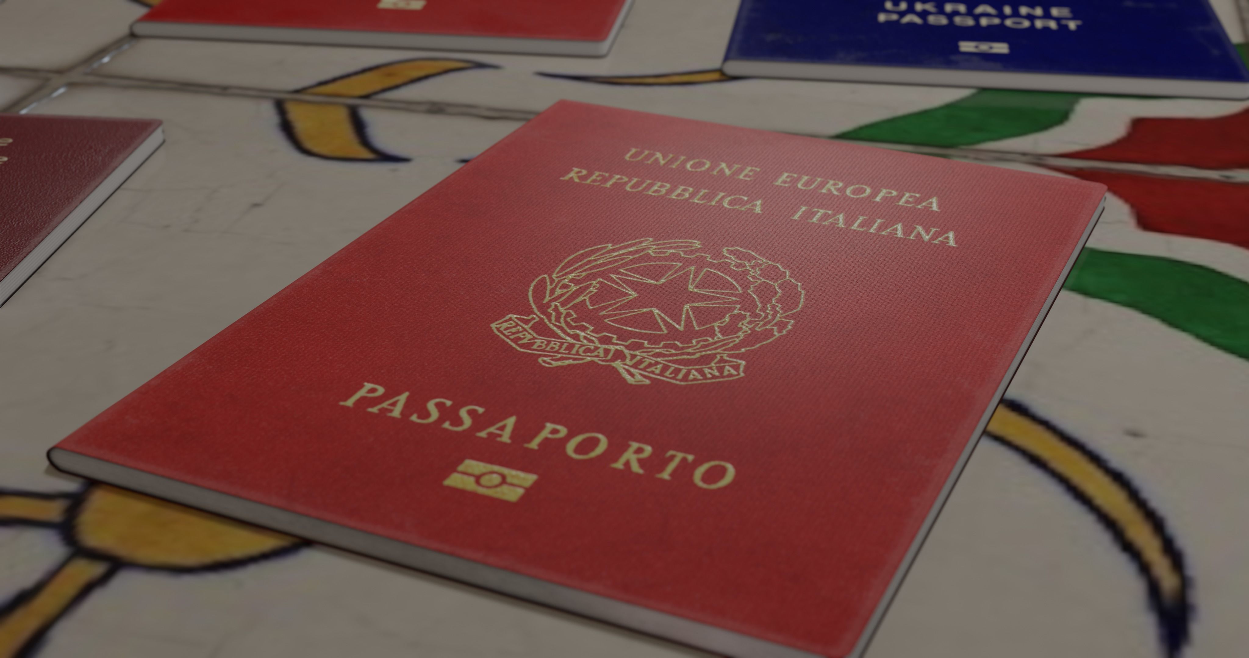 passport id pack of different countries Low-poly 3D model_6