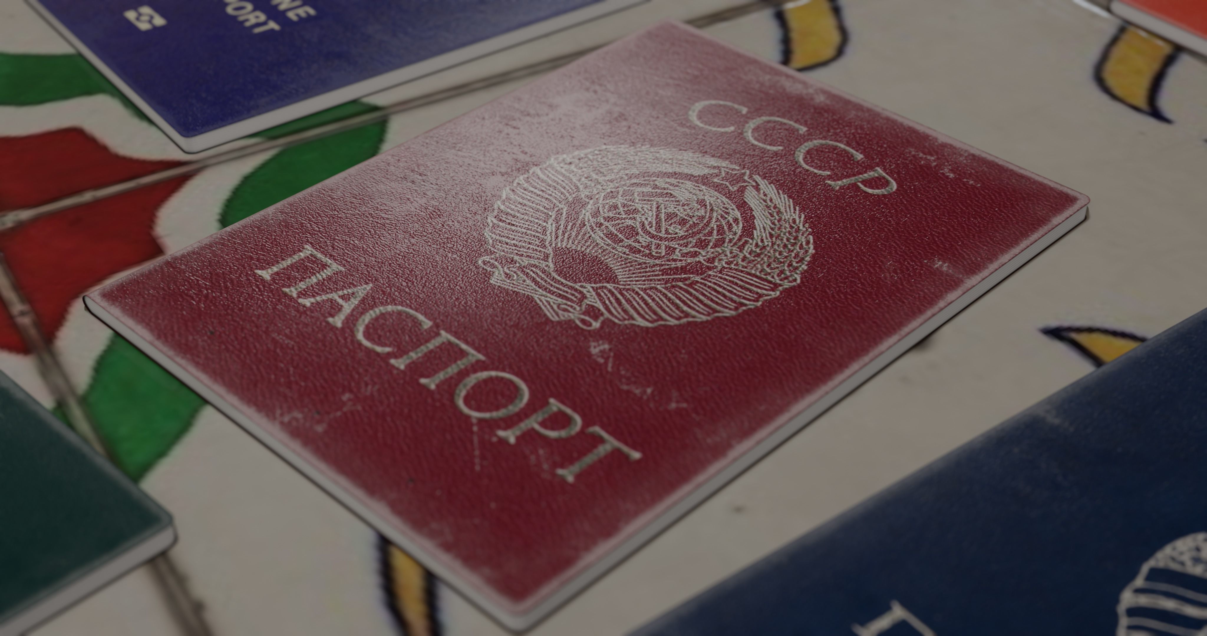 passport id pack of different countries Low-poly 3D model_15