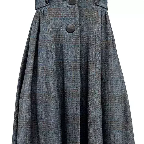 Elegant Button Coat Closed