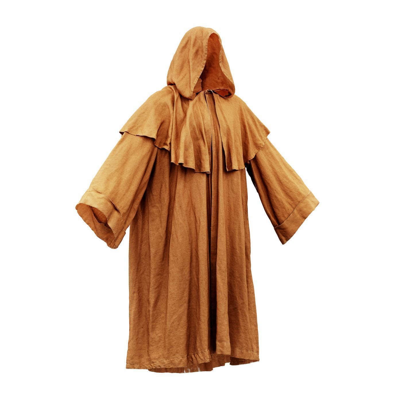 Druid Hooded Low-poly 3D model_3