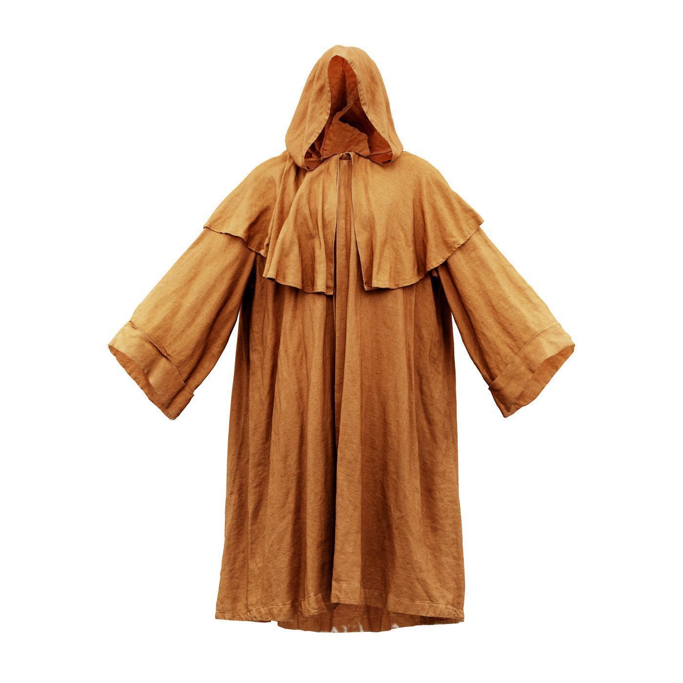 Druid Hooded Low-poly 3D model_2