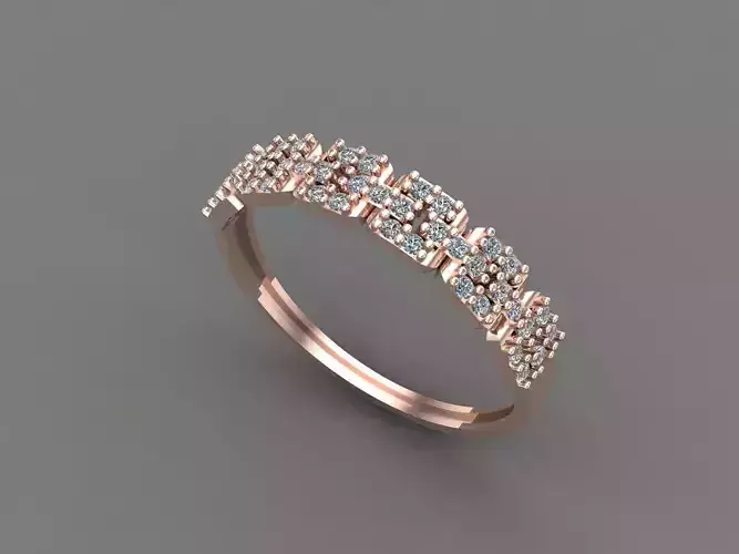 Womens Diamond Signet Ring Women Rings 3dmodels 3D print model