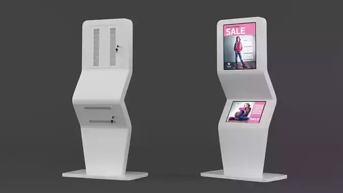 Electronic Kiosk 3D model