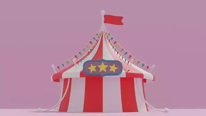 Cartoon Circus Tent