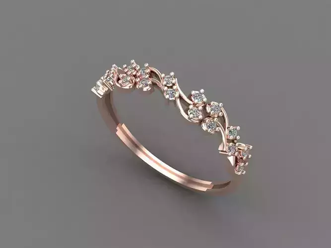 Womens Diamond Signet Ring Women Rings 3dmodels 3D print model