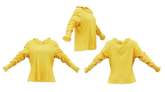 Cute Outfit A Shirt Low-poly 3D model