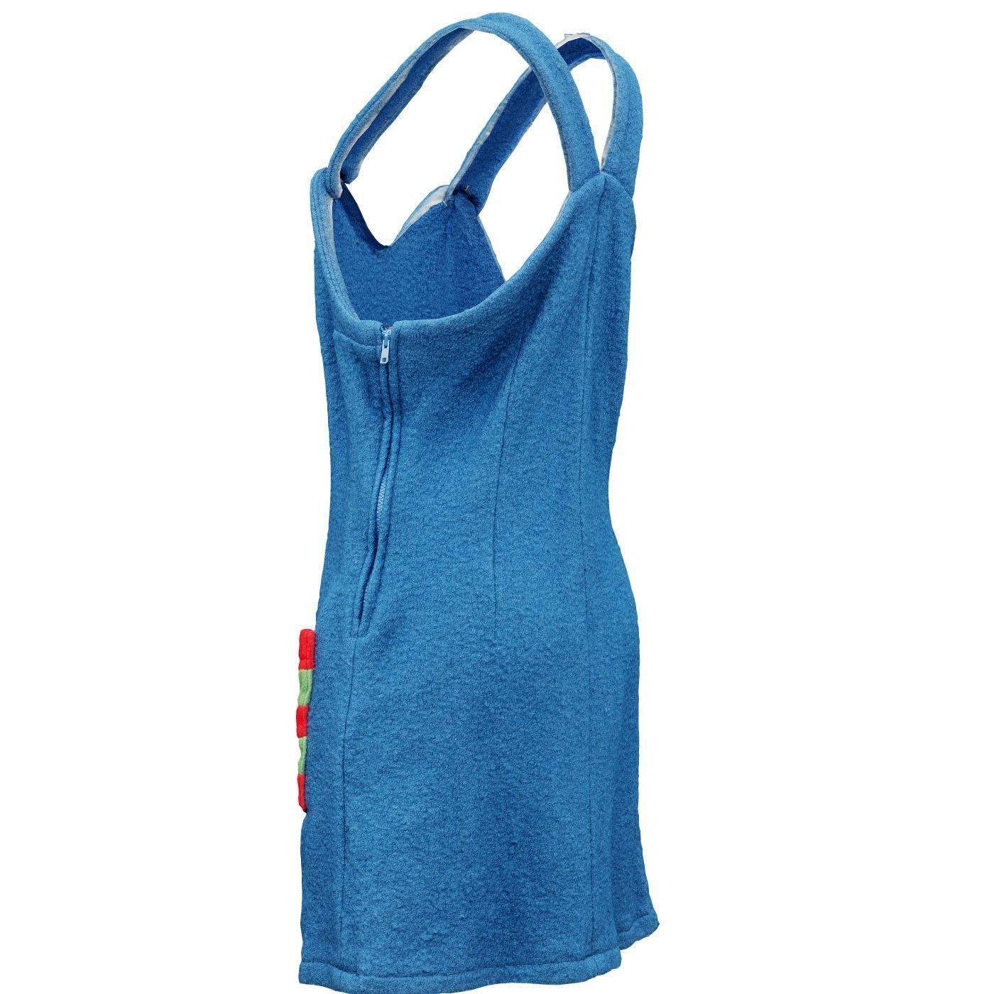 Cute Outfit A Dress Low-poly 3D model_10