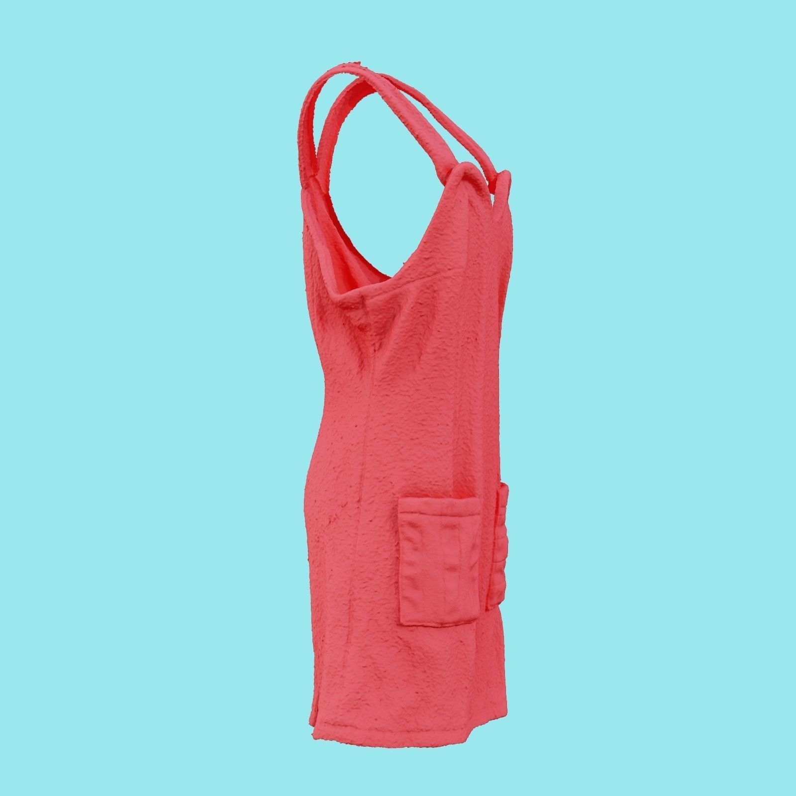 Cute Outfit A Dress Low-poly 3D model_22