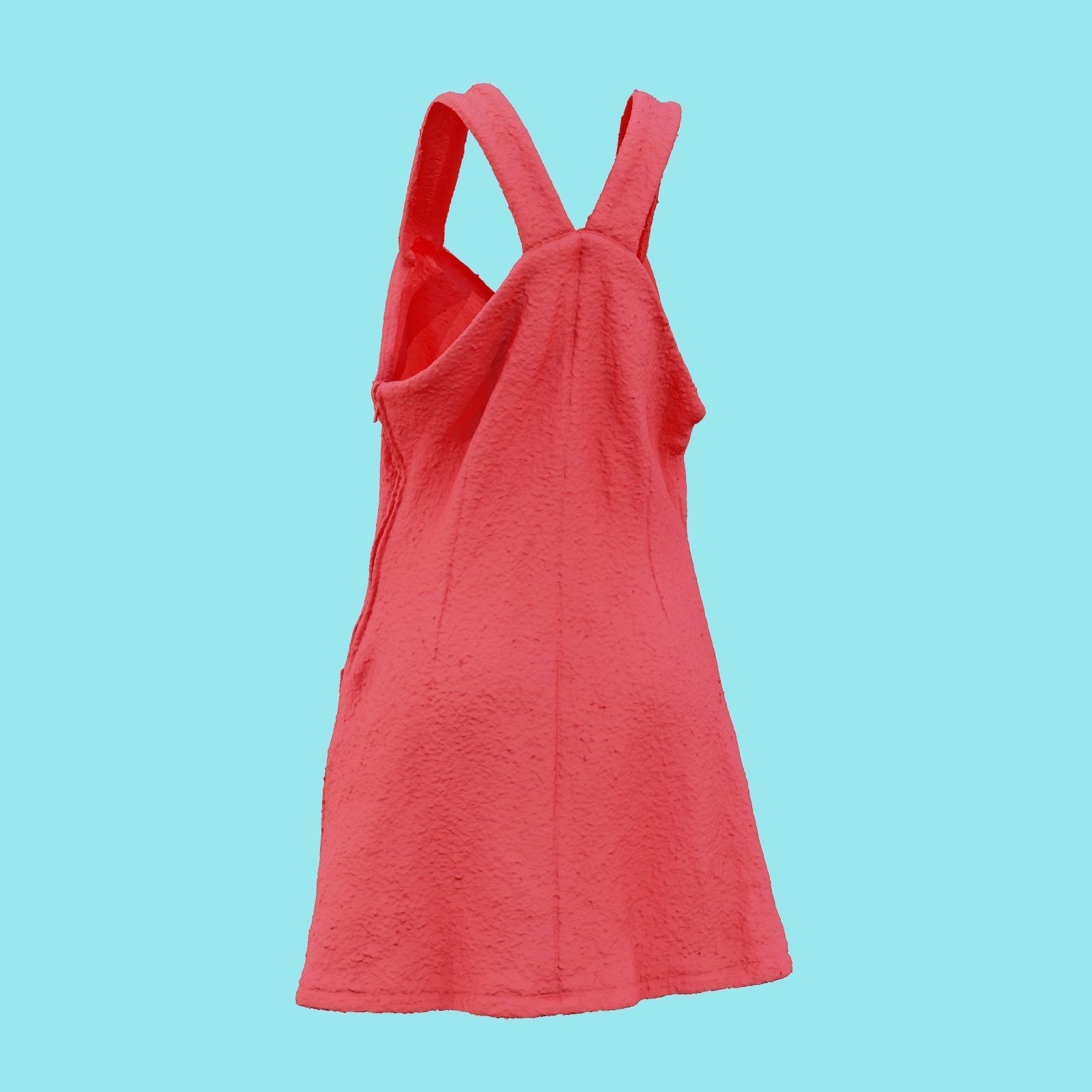 Cute Outfit A Dress Low-poly 3D model_18