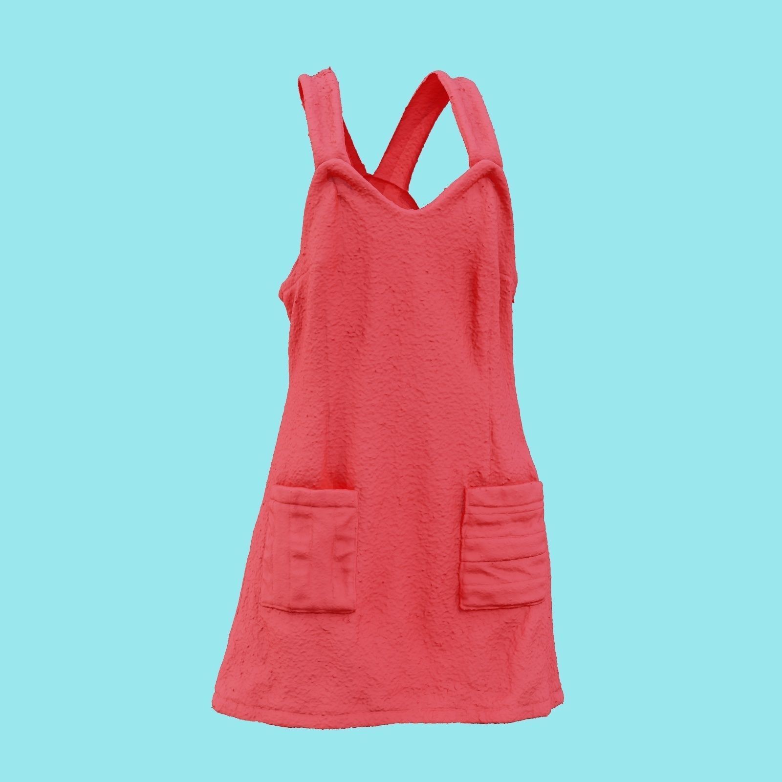 Cute Outfit A Dress Low-poly 3D model_21