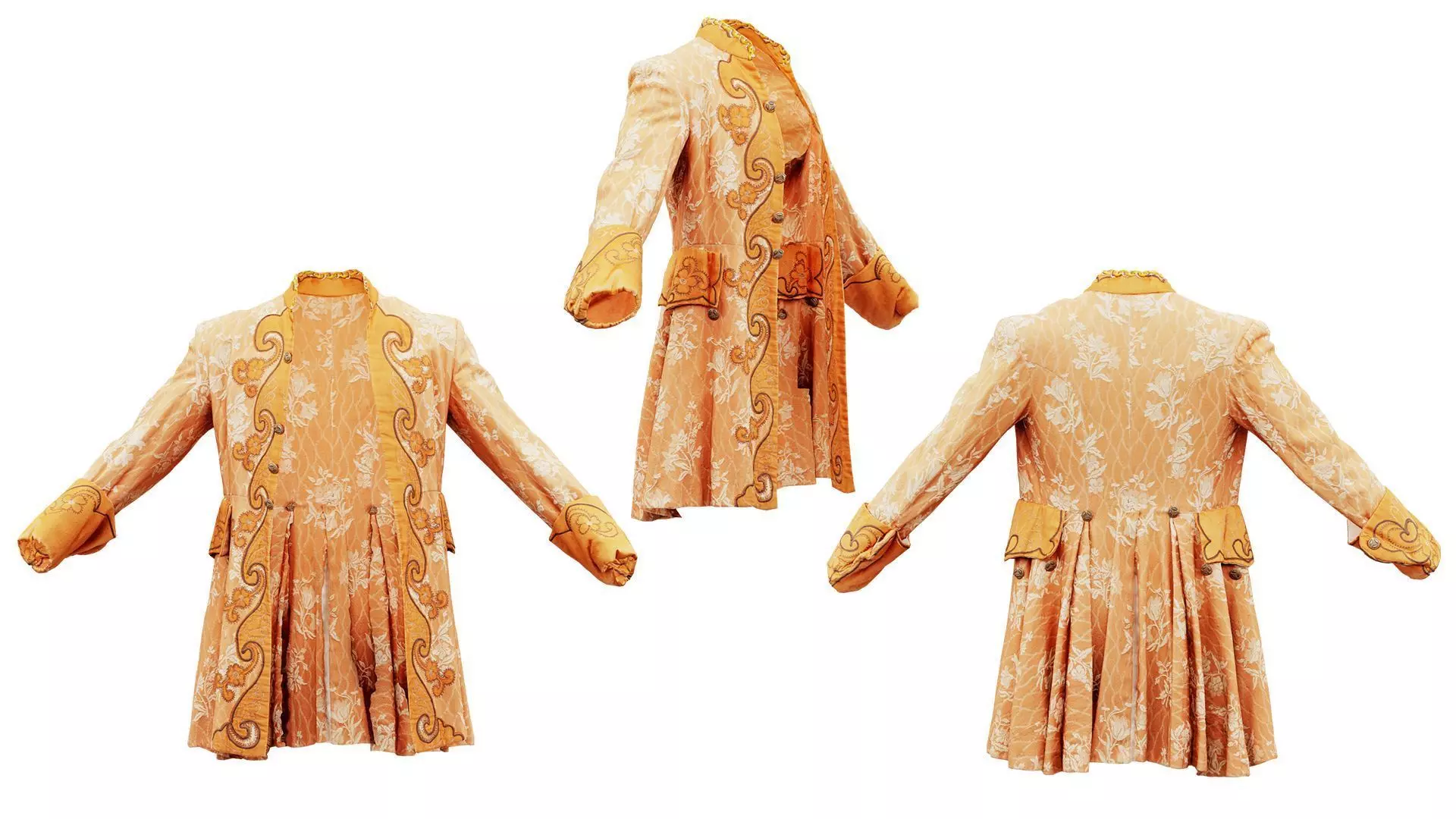 Curl Jacket Low-poly 3D model_0