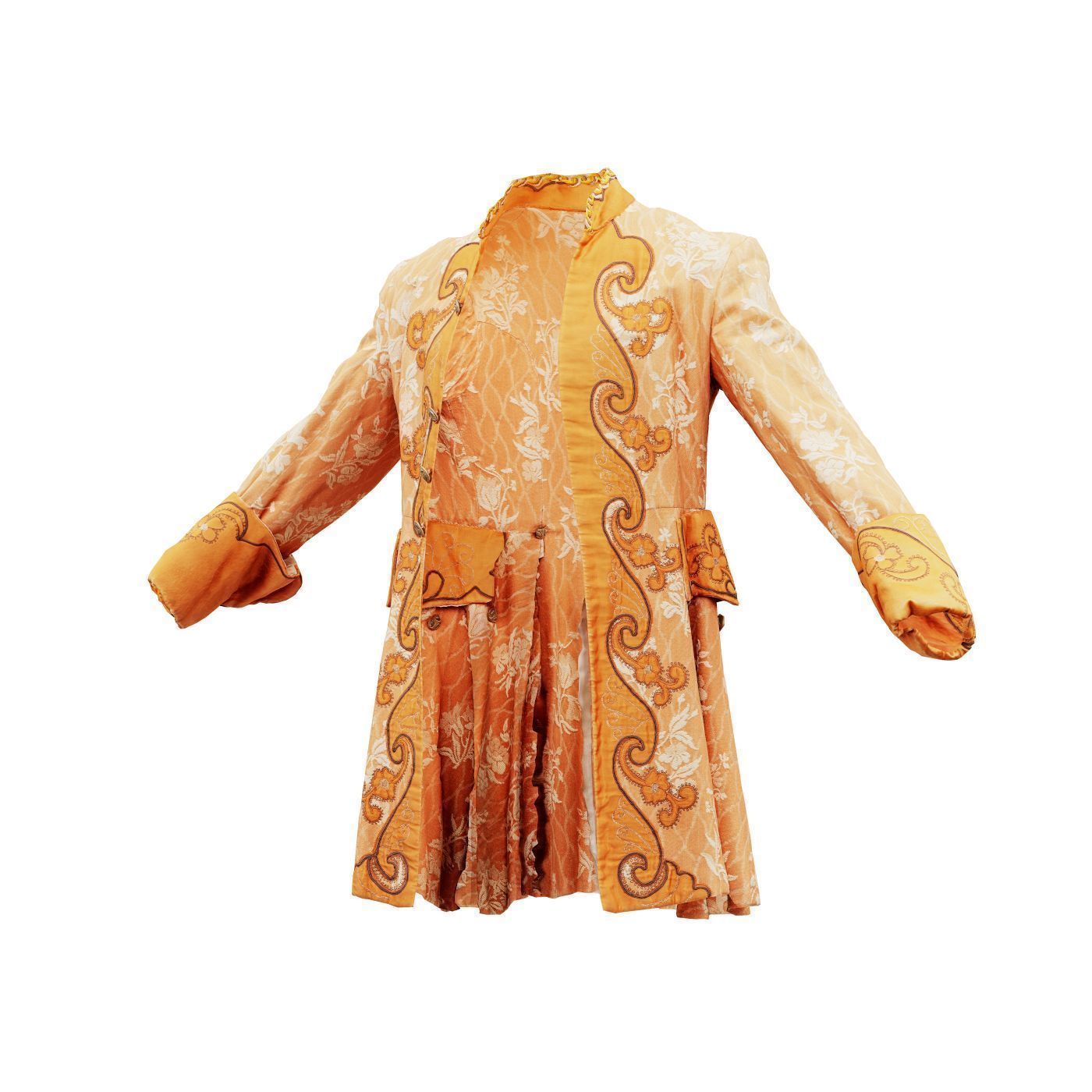 Curl Jacket Low-poly 3D model_13