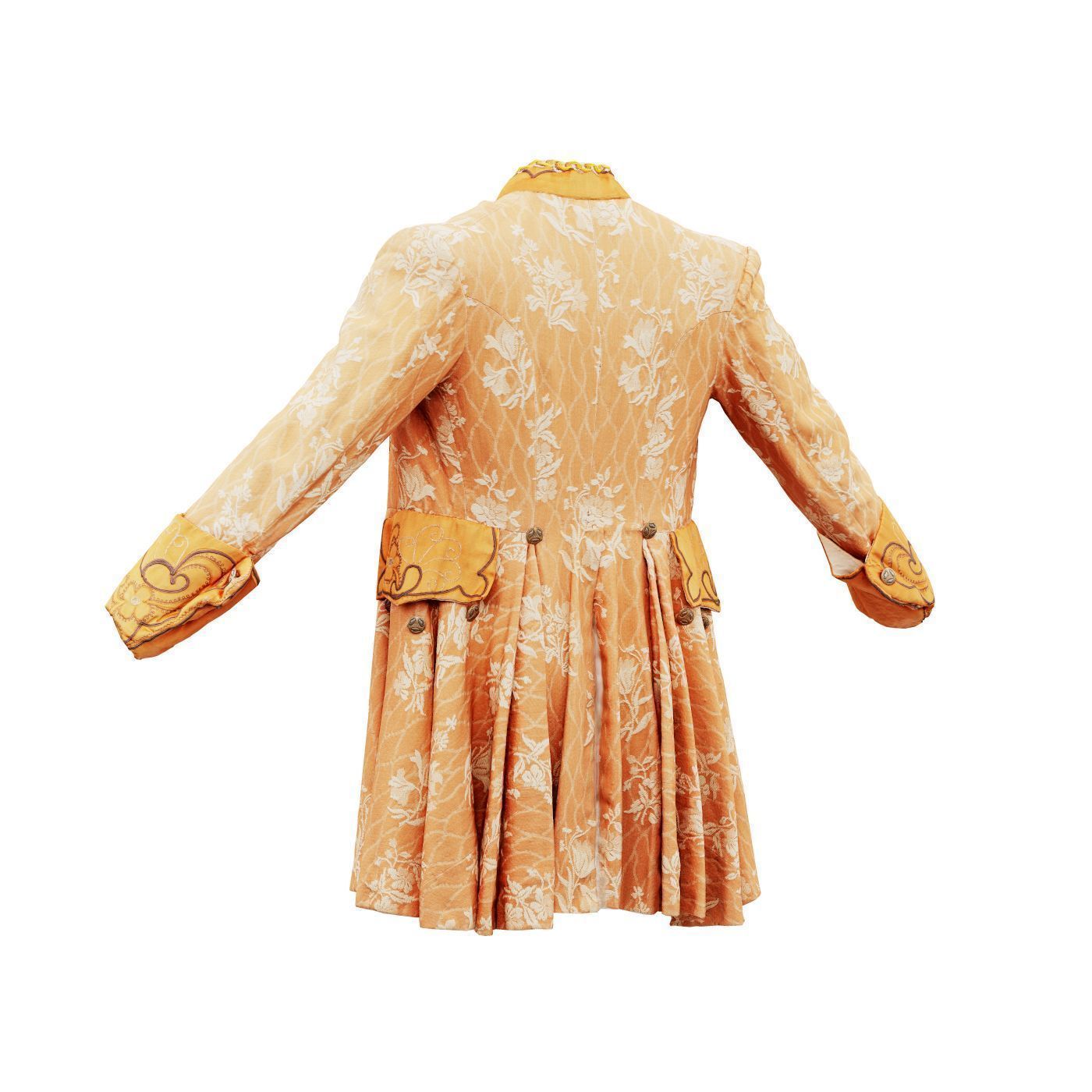 Curl Jacket Low-poly 3D model_9