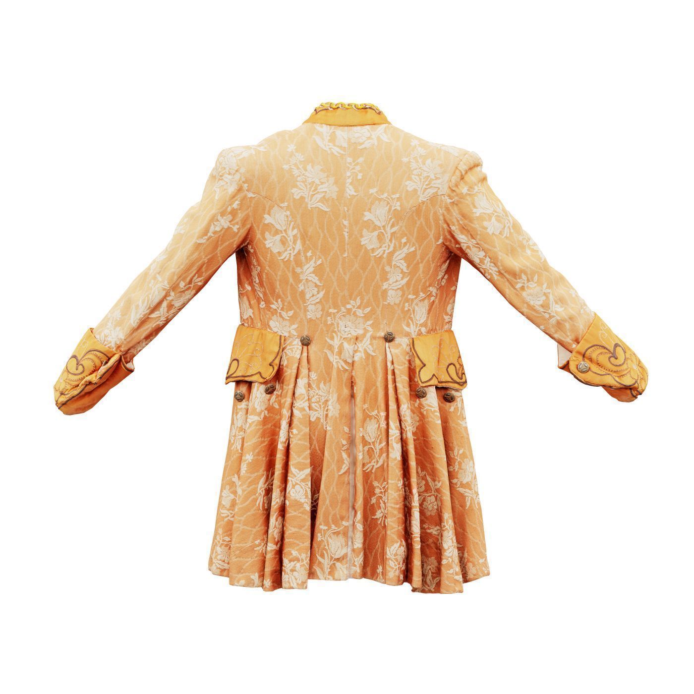 Curl Jacket Low-poly 3D model_8