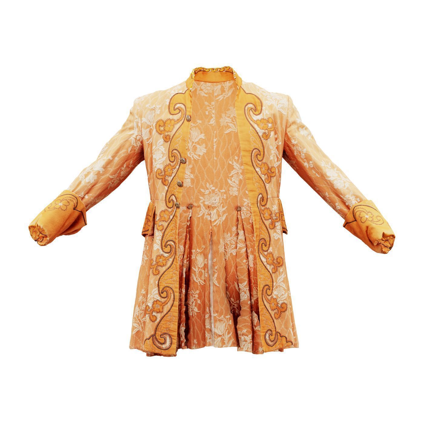 Curl Jacket Low-poly 3D model_2