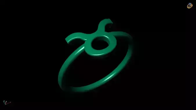 taurus Zodiac sign Ring  3D Model