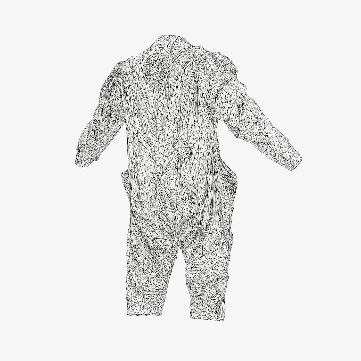 Clown Suit B Low-poly 3D model_15