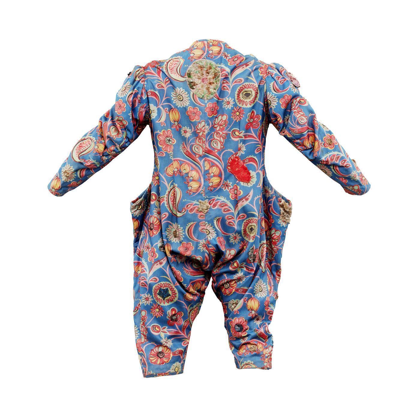 Clown Suit B Low-poly 3D model_8