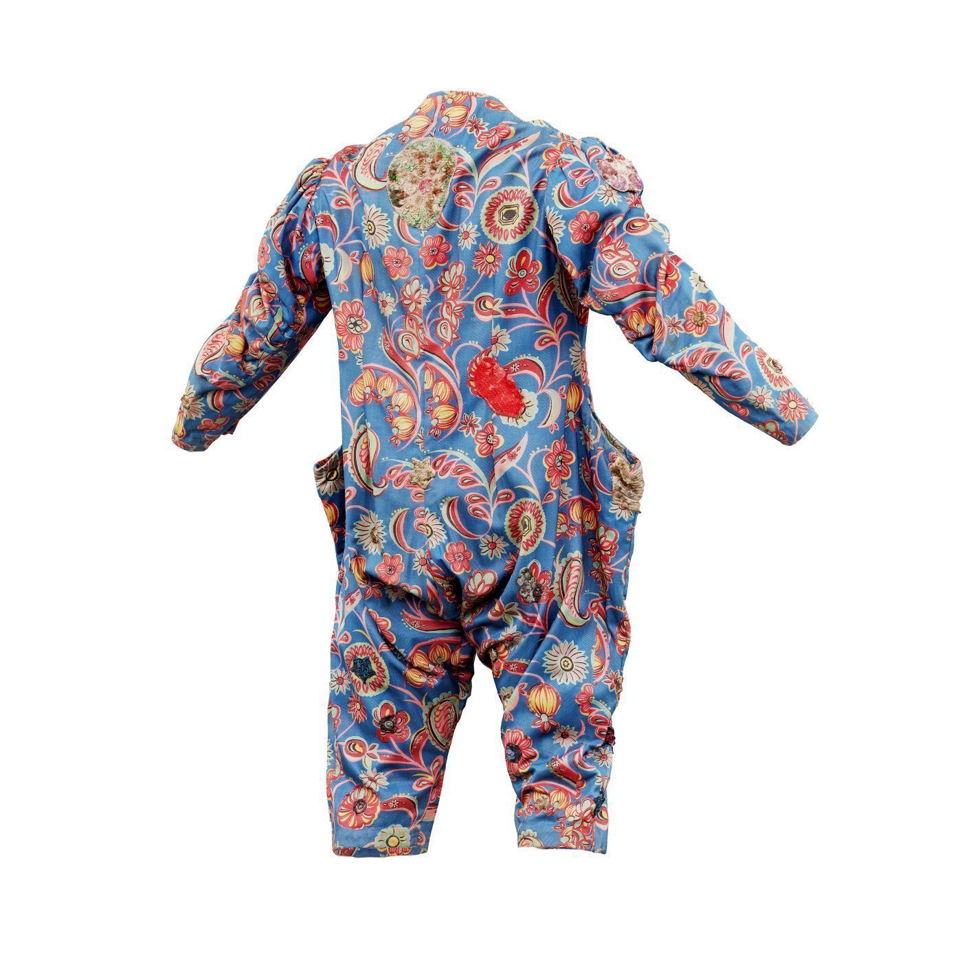 Clown Suit B Low-poly 3D model_7