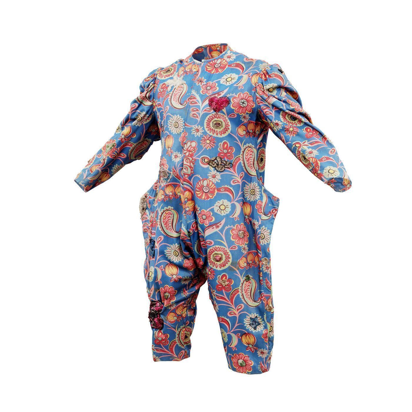 Clown Suit B Low-poly 3D model_13