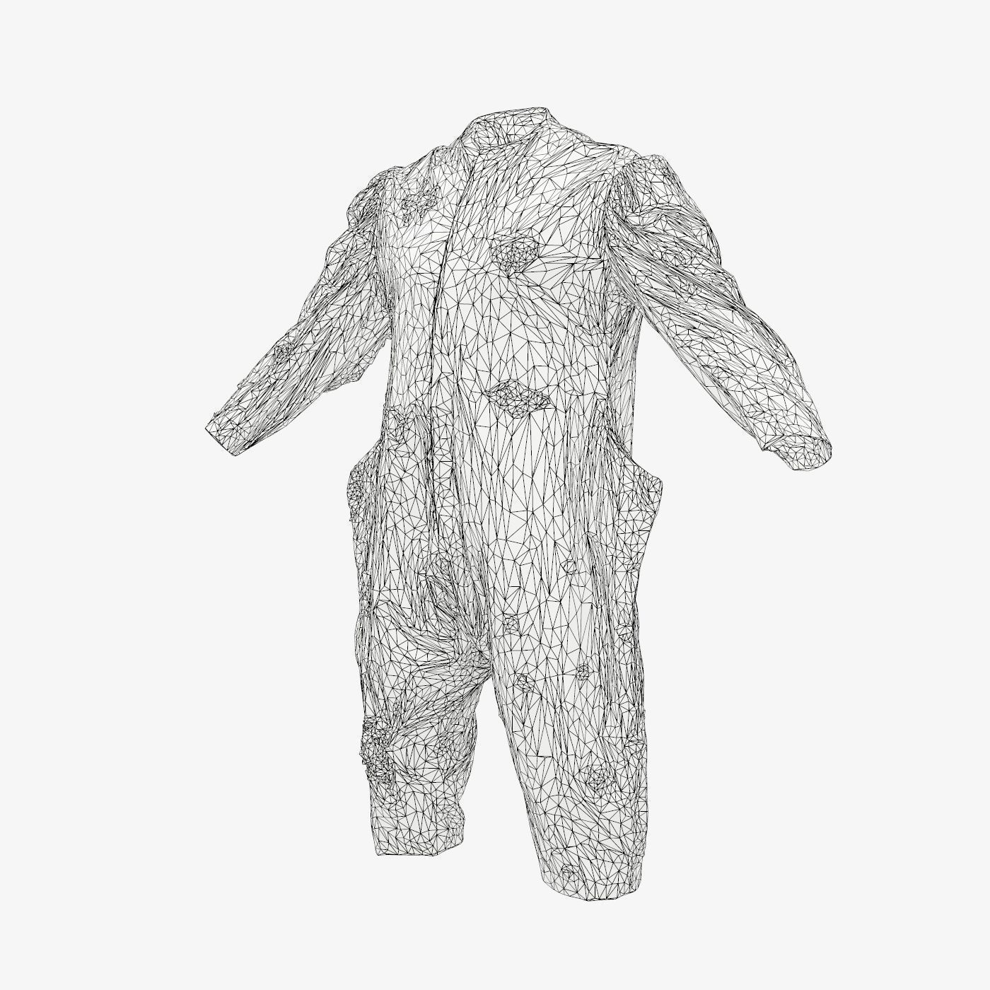 Clown Suit B Low-poly 3D model_14