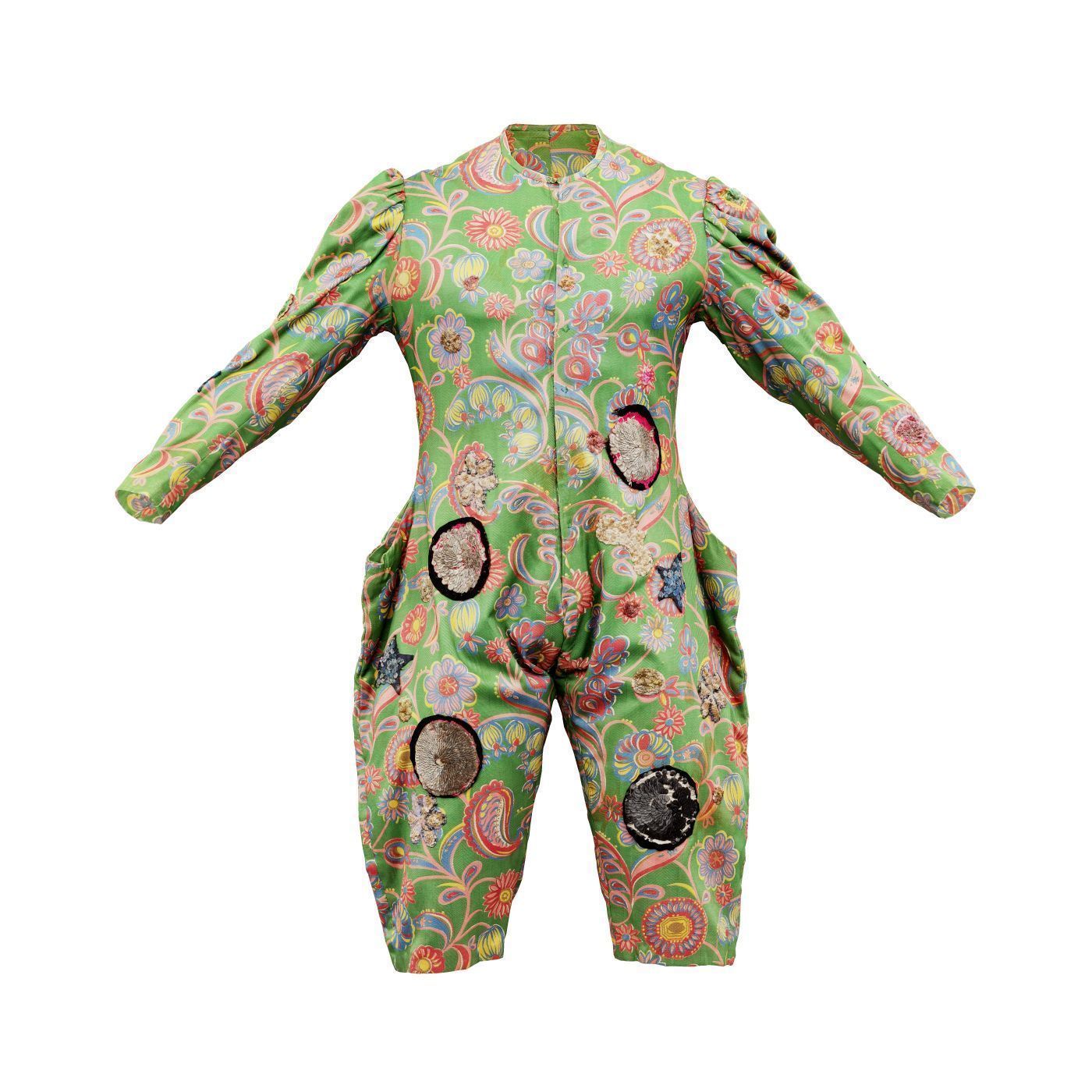 Clown Suit A Low-poly 3D model_2