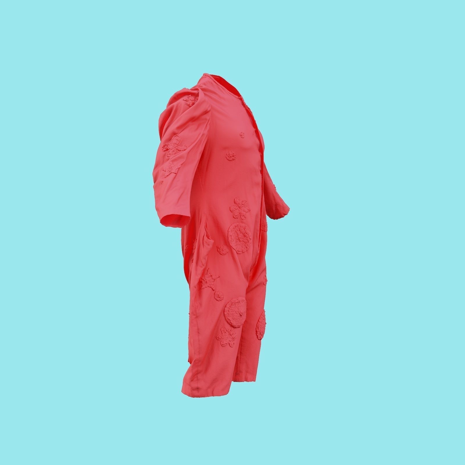 Clown Suit A Low-poly 3D model_22