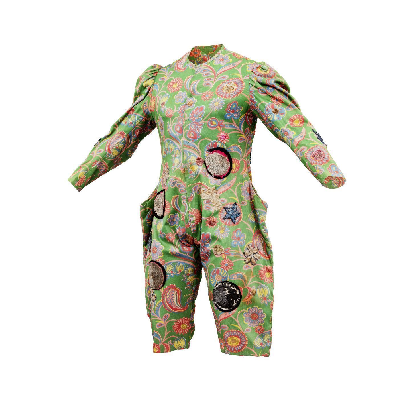 Clown Suit A Low-poly 3D model_13