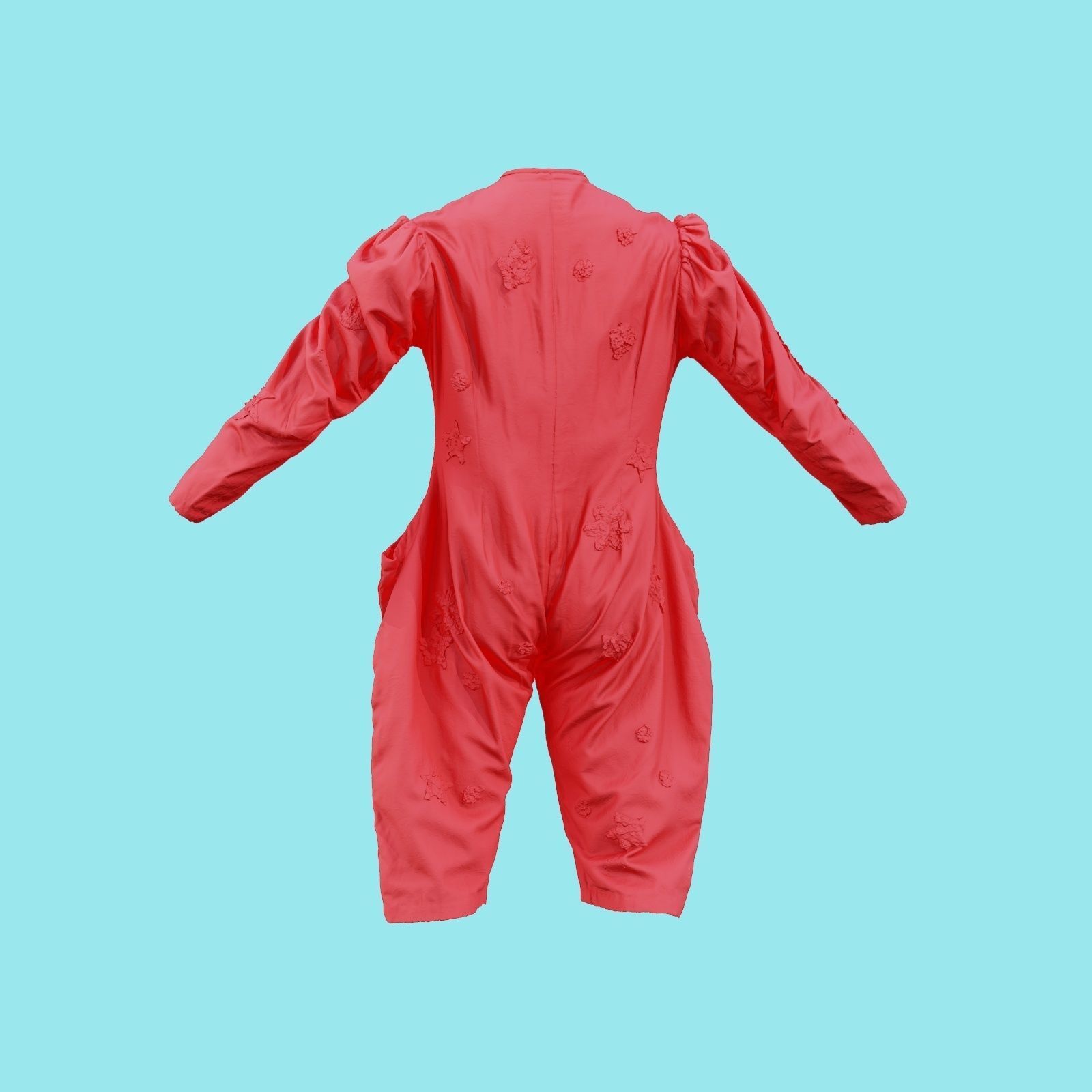 Clown Suit A Low-poly 3D model_18