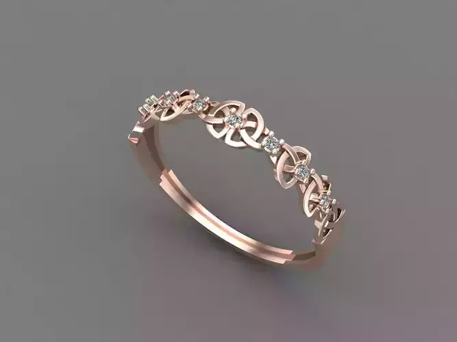 Womens Diamond Signet Ring Women Rings 3dmodels 3D print model