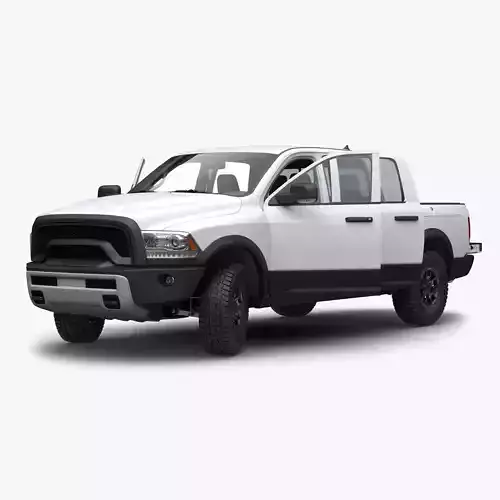 Generic Pickup 2 Rigged 3D model