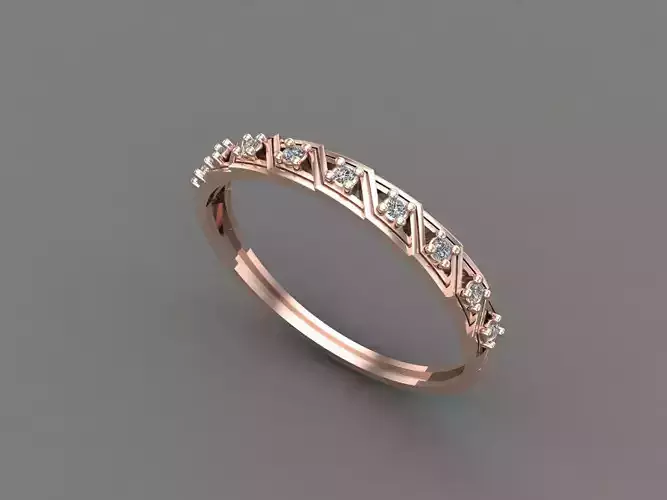 Womens Diamond Signet Ring Women Rings 3dmodels 3D print model