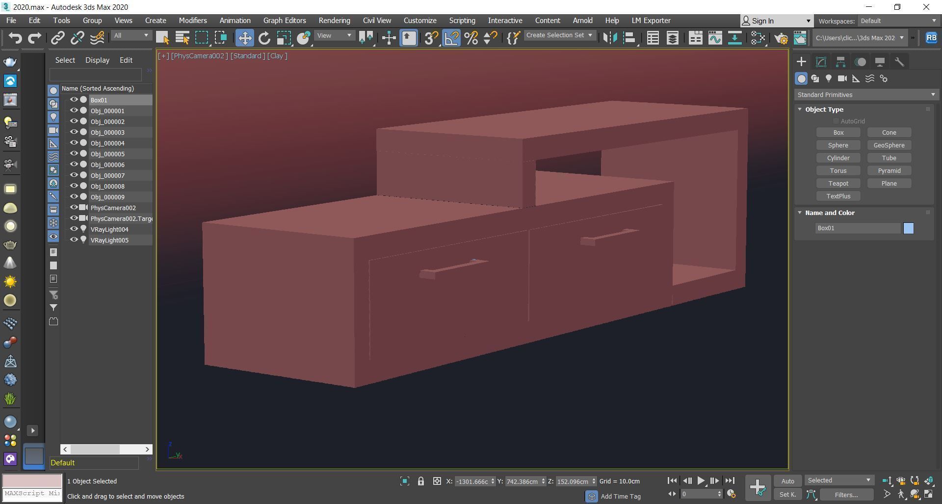 TV TABLE 1006 3D model_3