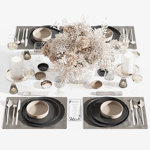 tableware set7 3D model