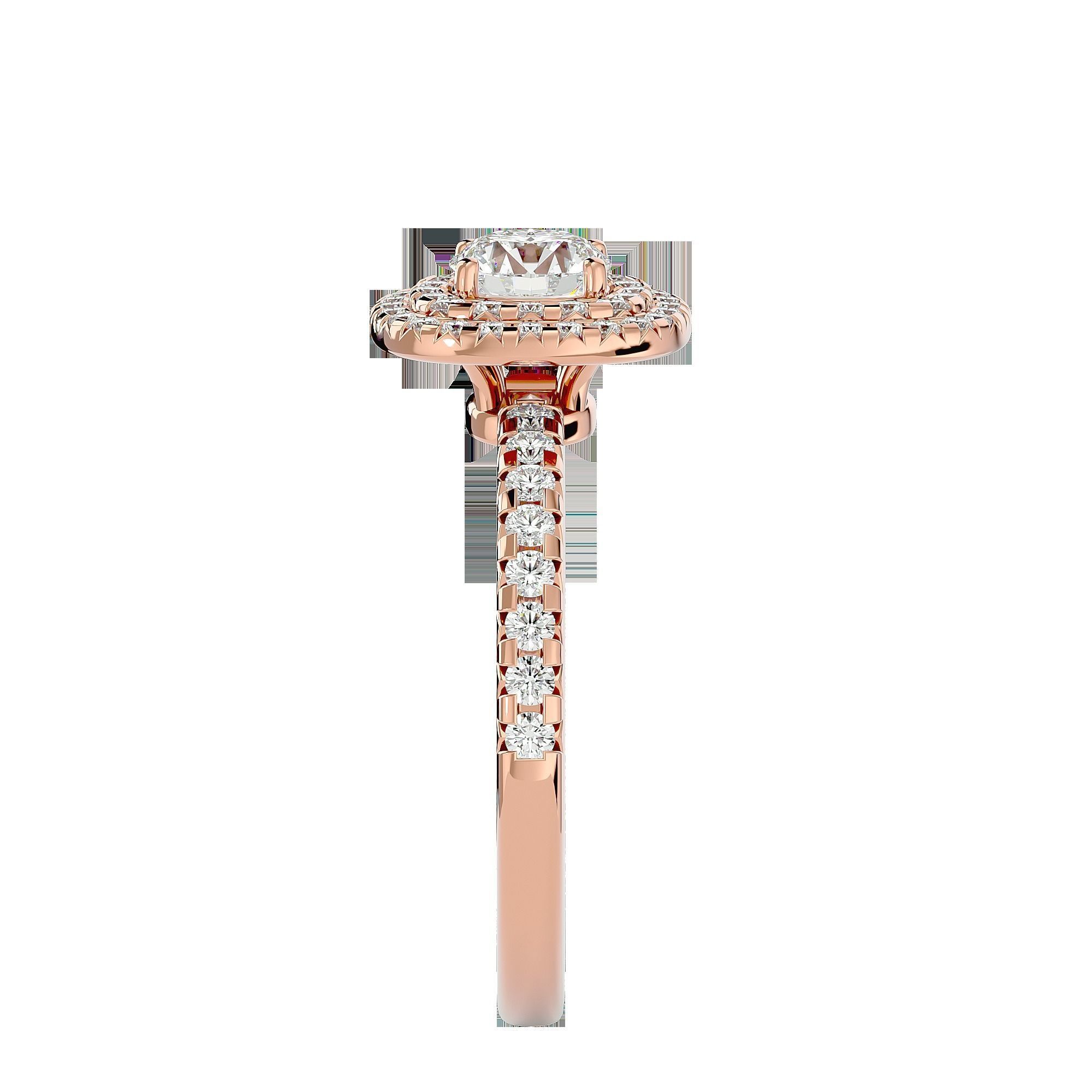 Solitaire ring model 3D print model_17