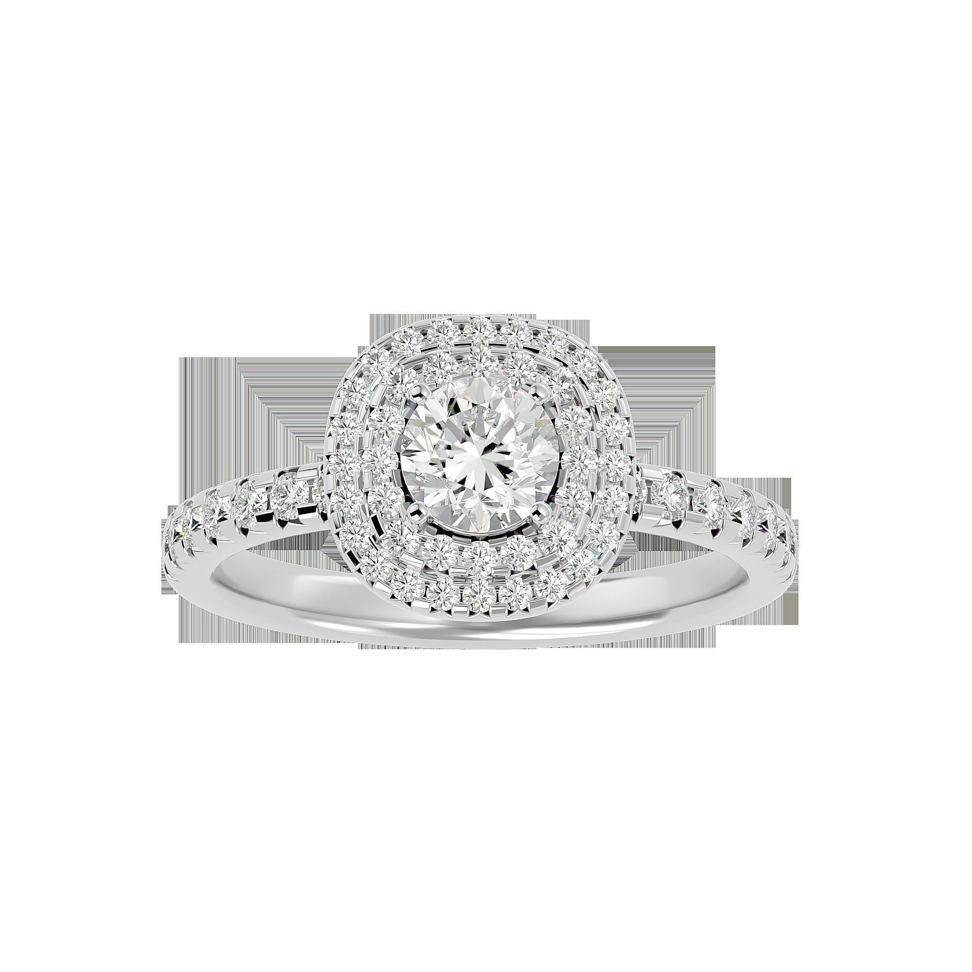 Solitaire ring model 3D print model_7
