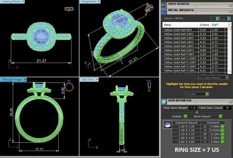 Solitaire ring model 3D print model_2