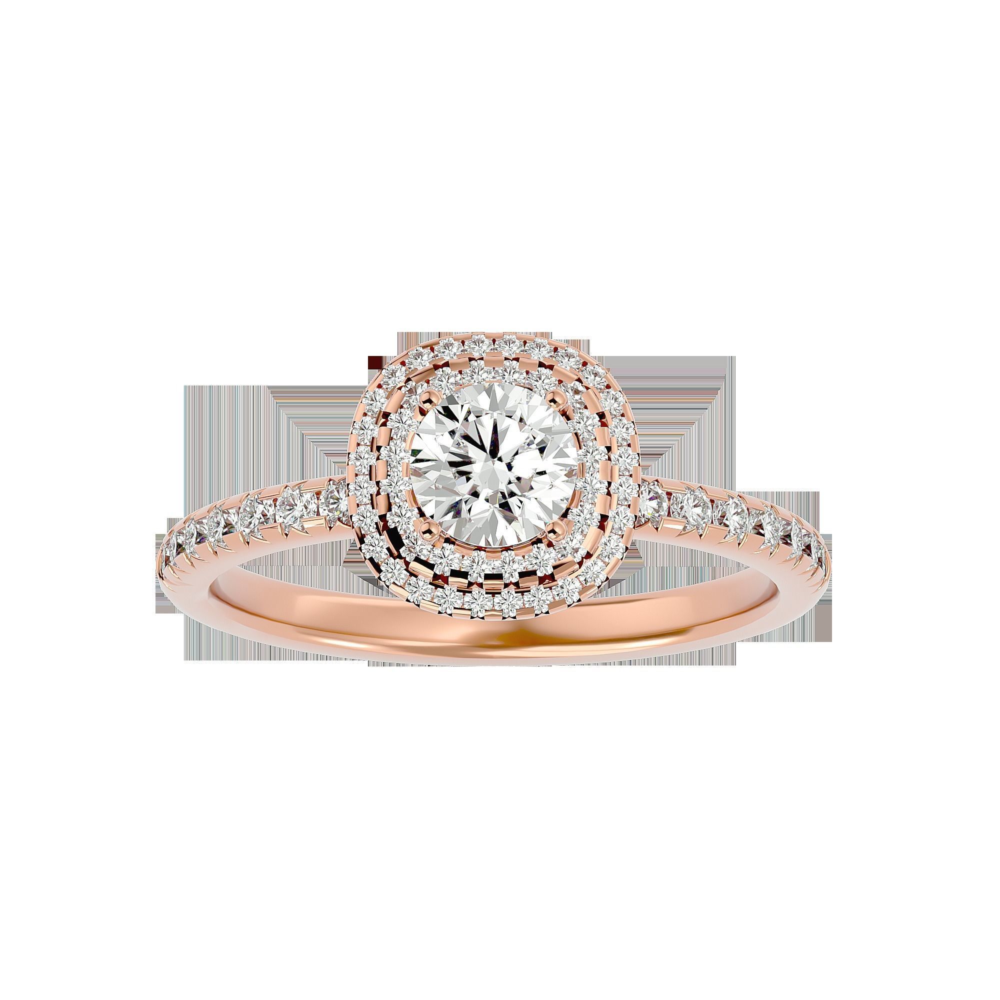 Solitaire ring model 3D print model_5