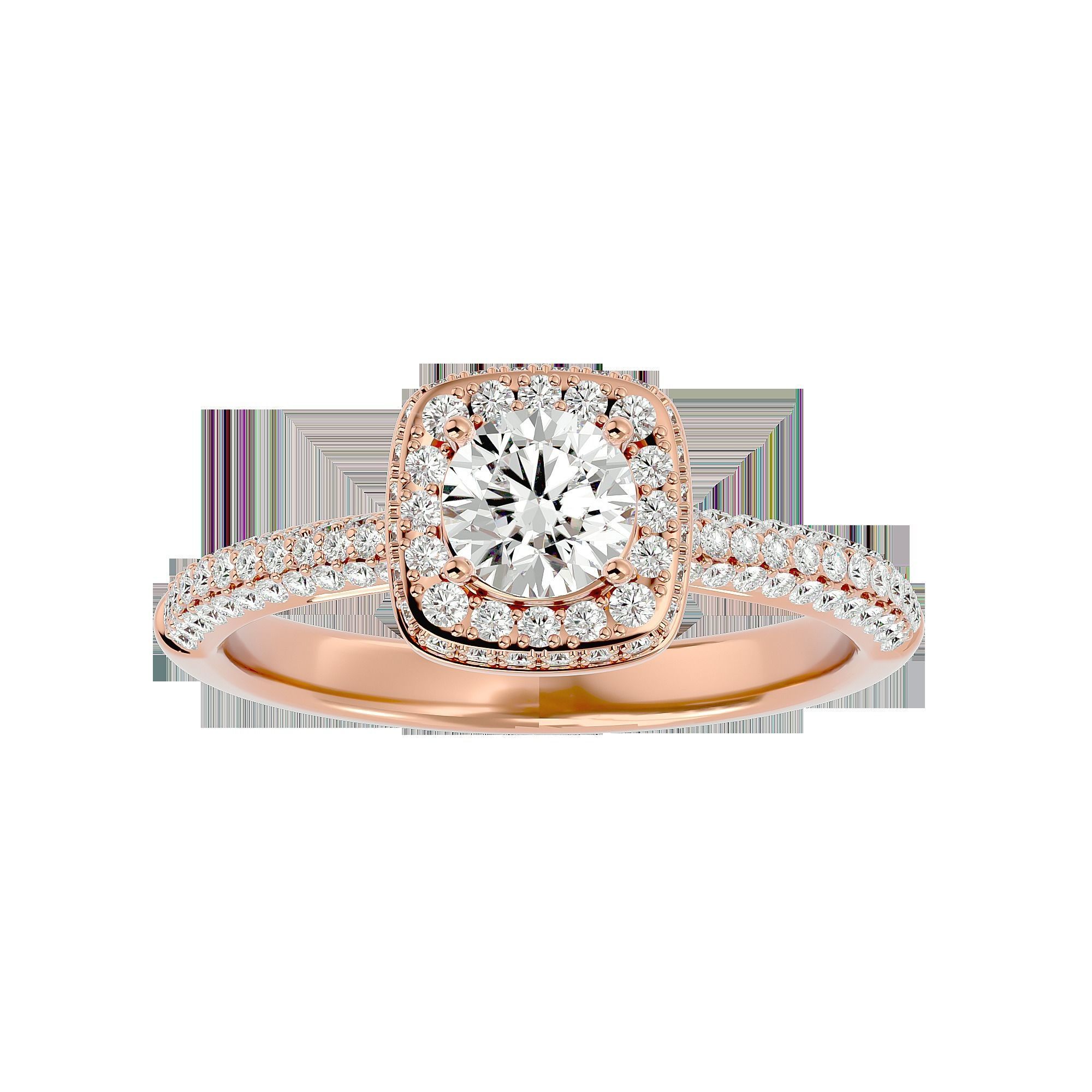 Solitaire ring model 3D print model_5