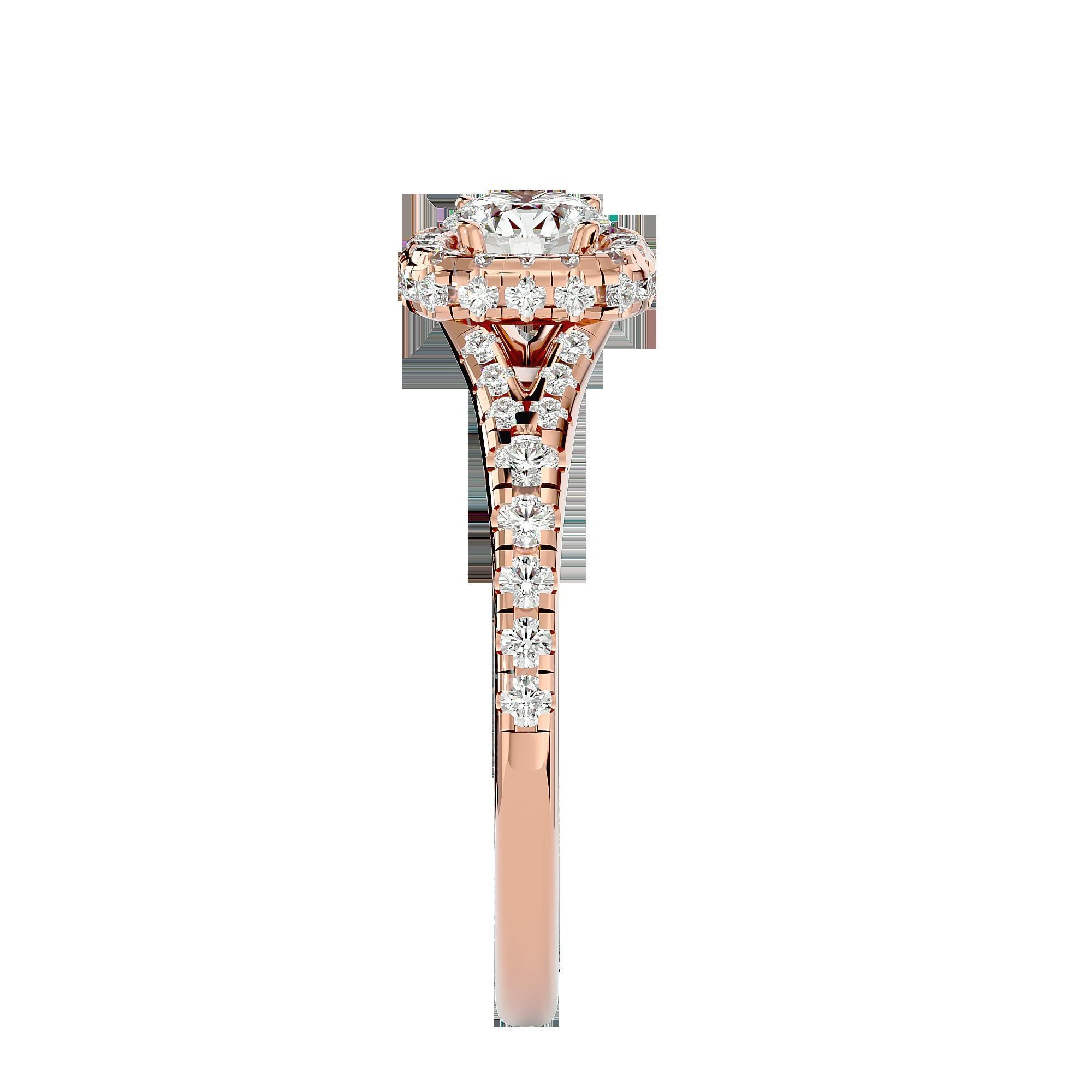 Solitaire ring model 3D print model_17