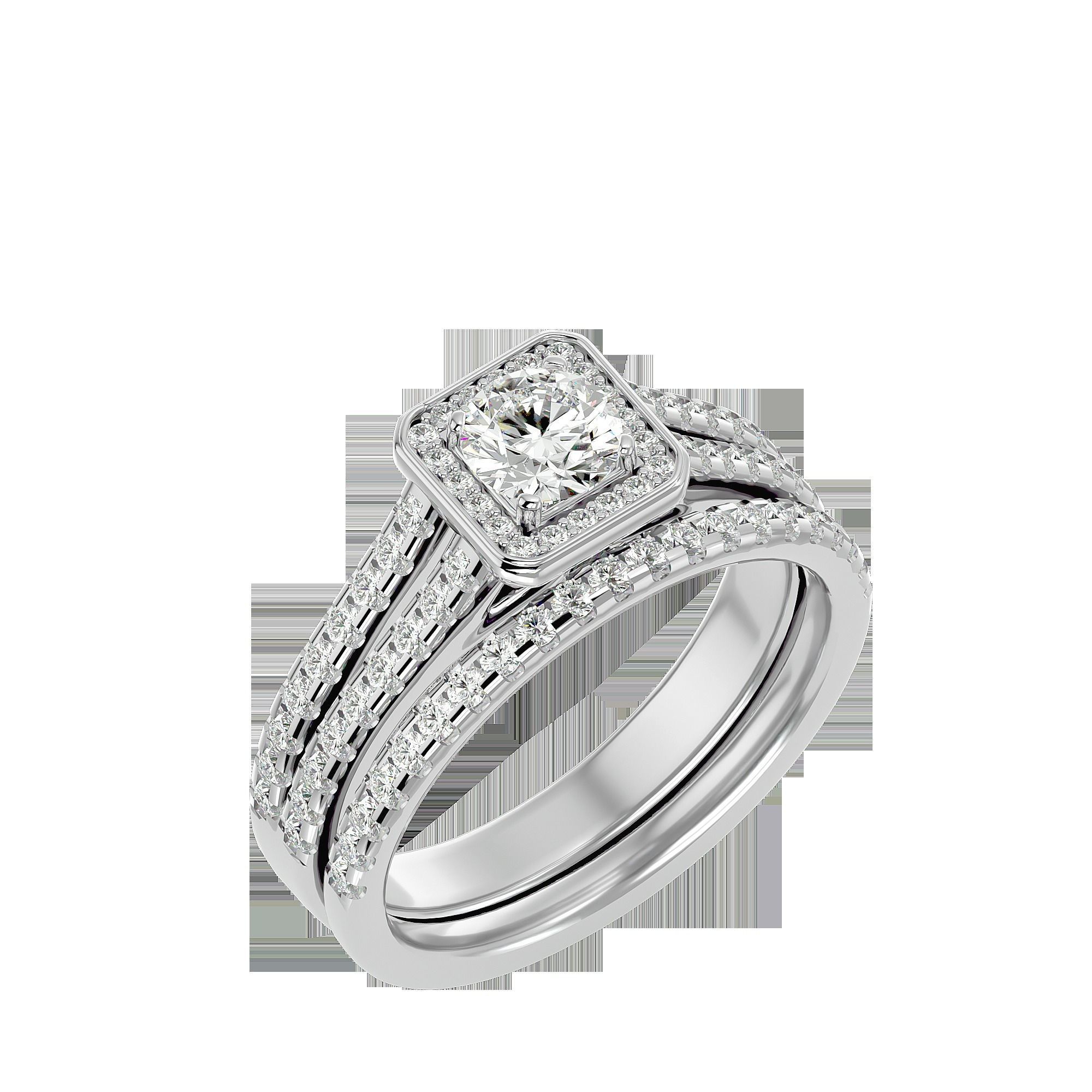 Solitaire ring model 3D print model_21