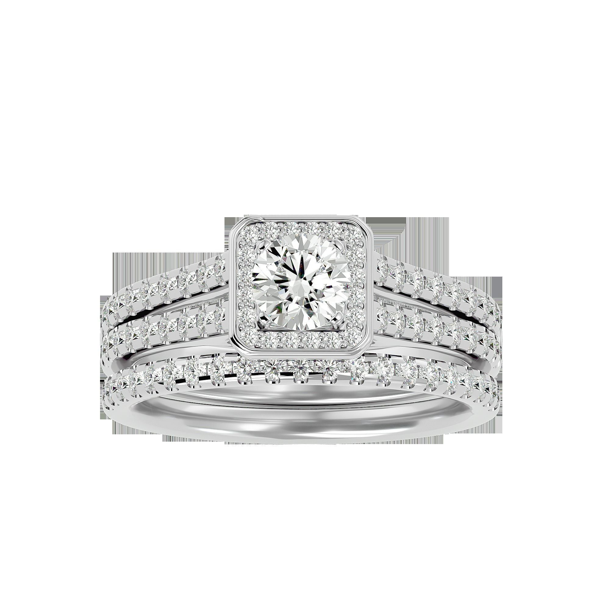 Solitaire ring model 3D print model_7