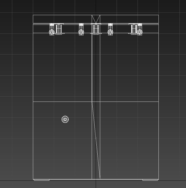 Metal and wood desk 3D model_13