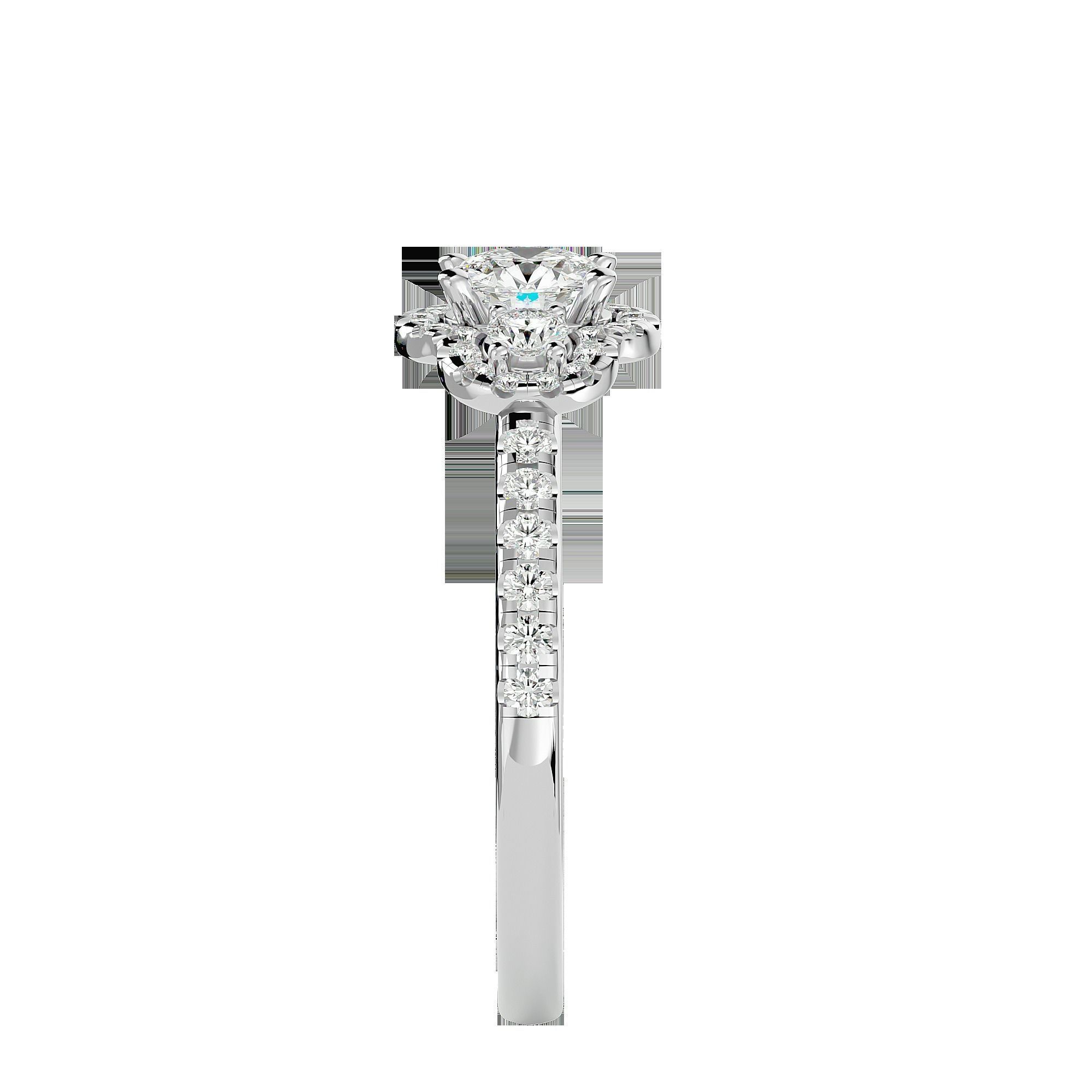 Solitaire ring model 3D print model_19