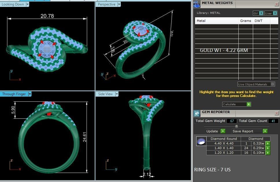 Solitaire ring model 3D print model_2