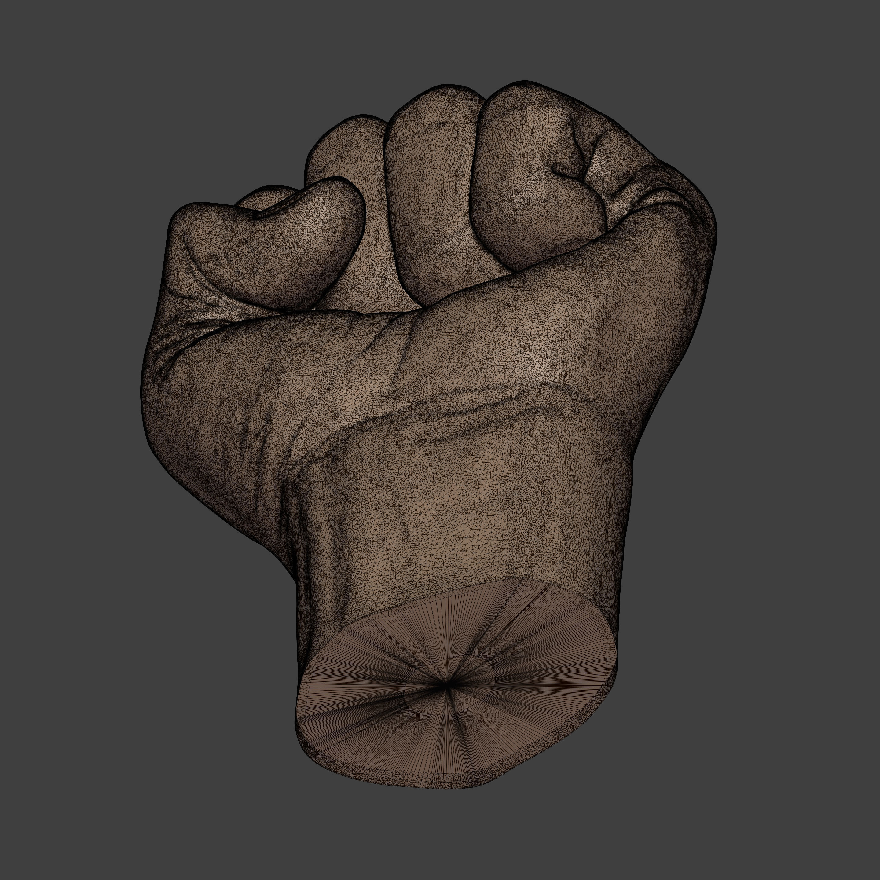 Fist Figurine -- Ready for 3D Printing 3D print model_14