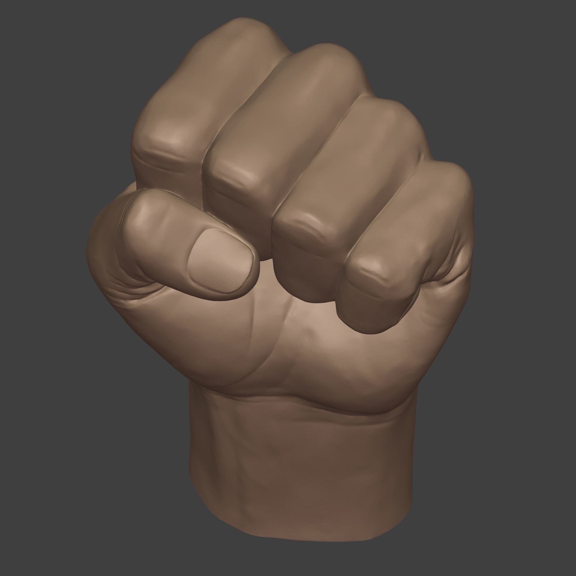 Fist Figurine -- Ready for 3D Printing 3D print model_12