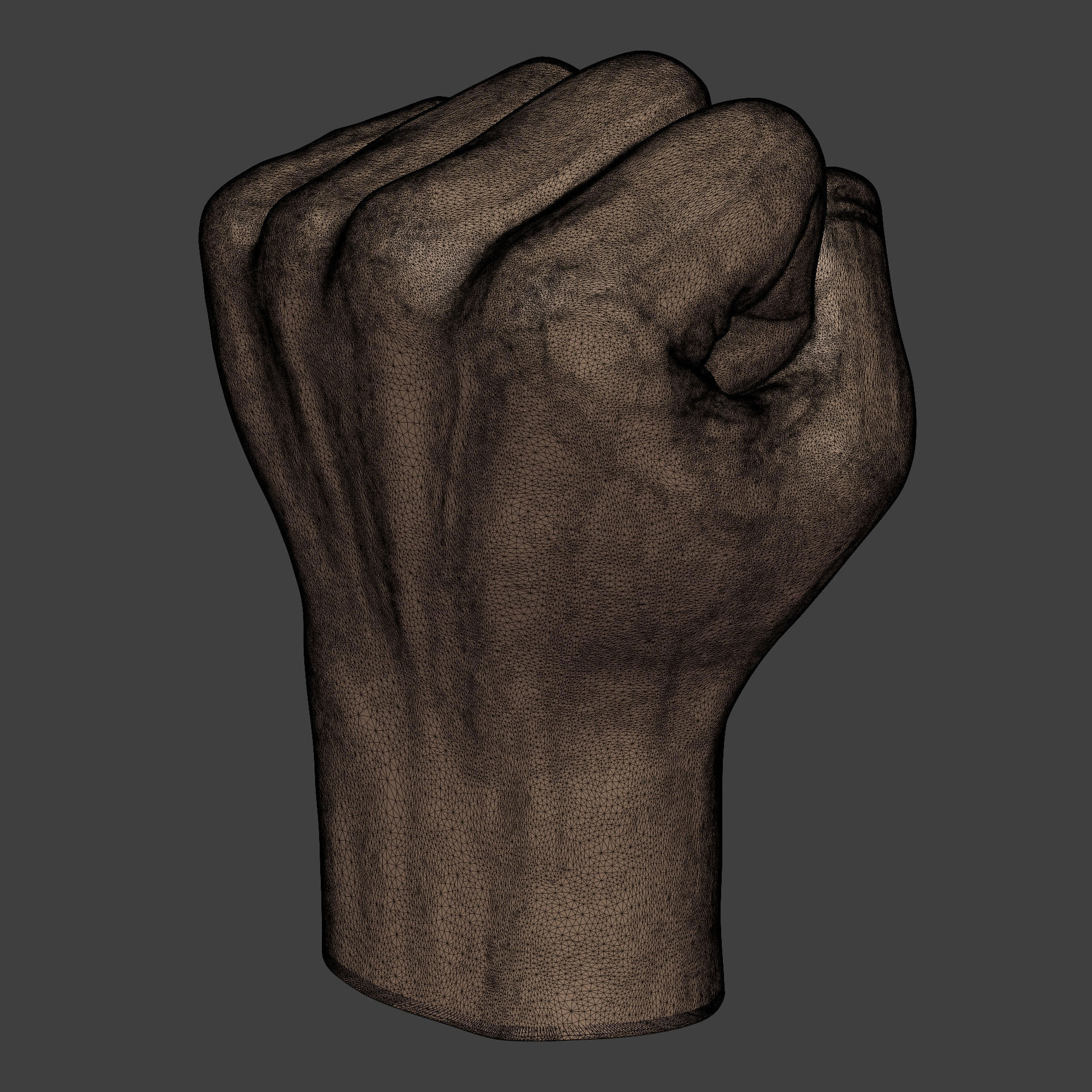 Fist Figurine -- Ready for 3D Printing 3D print model_7