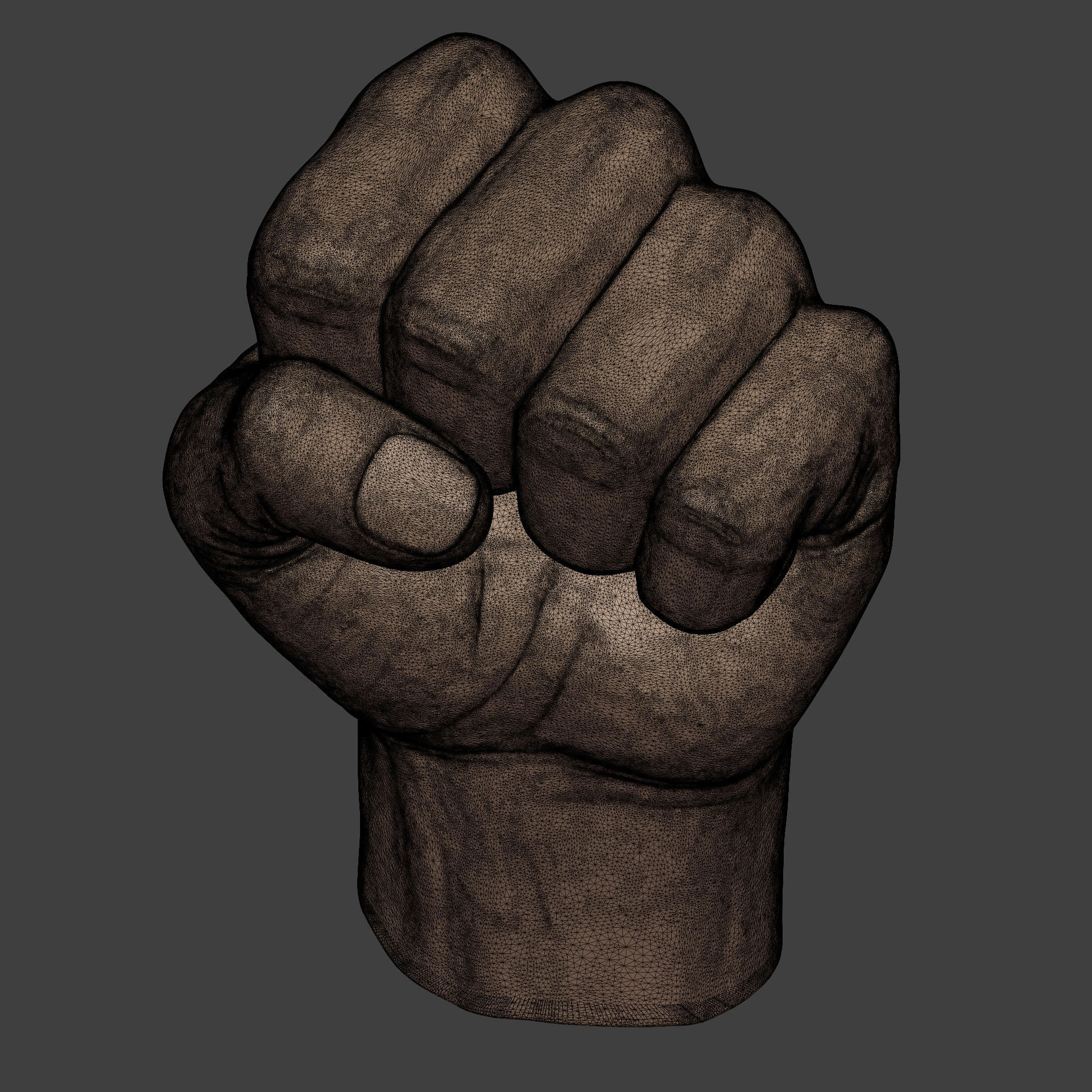 Fist Figurine -- Ready for 3D Printing 3D print model_13