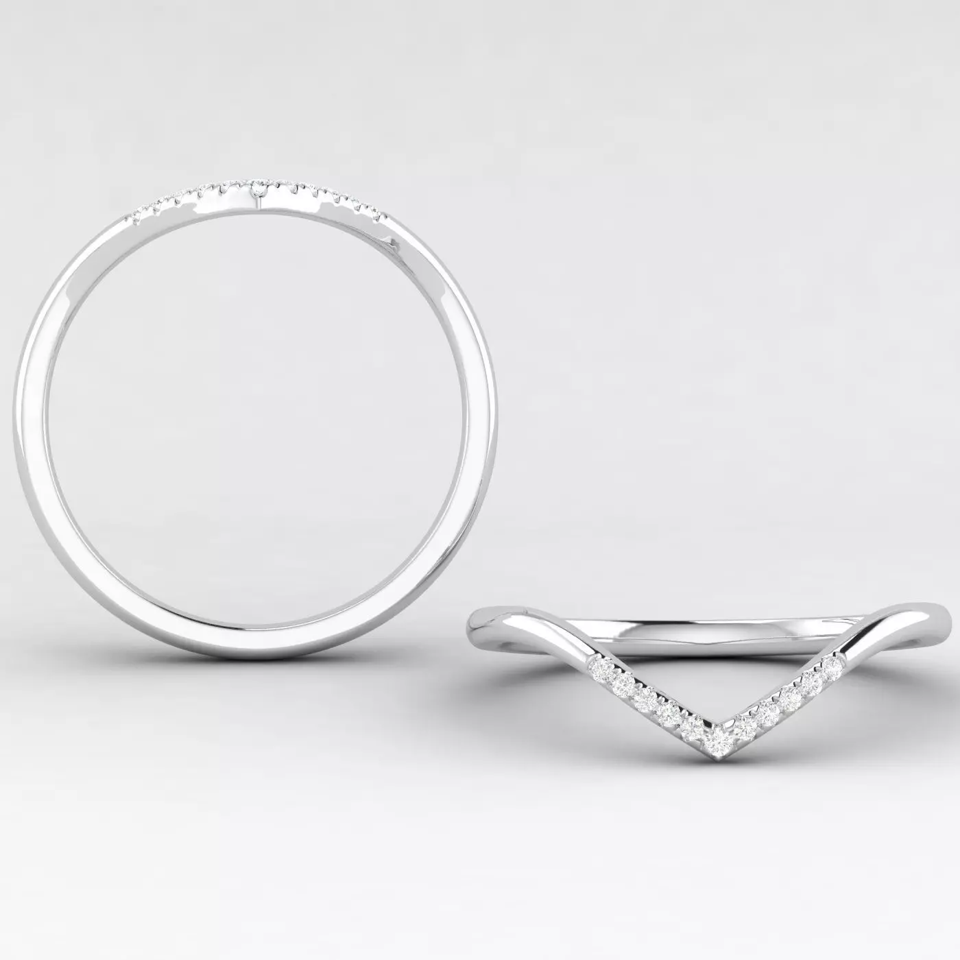 V fashion band 3D print model